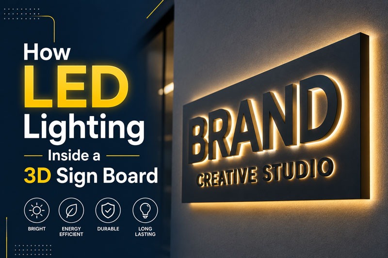led 3d sign board lighting explained